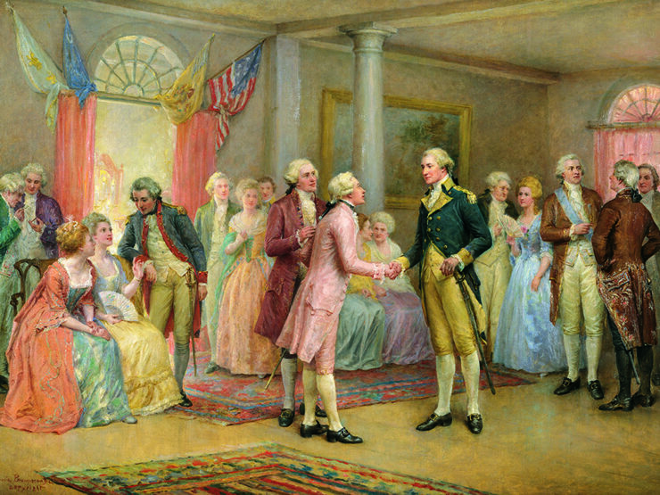 Jennie A. BROWNSCOMBE, Washington Greeting Lafayette at Mount Vernon ...